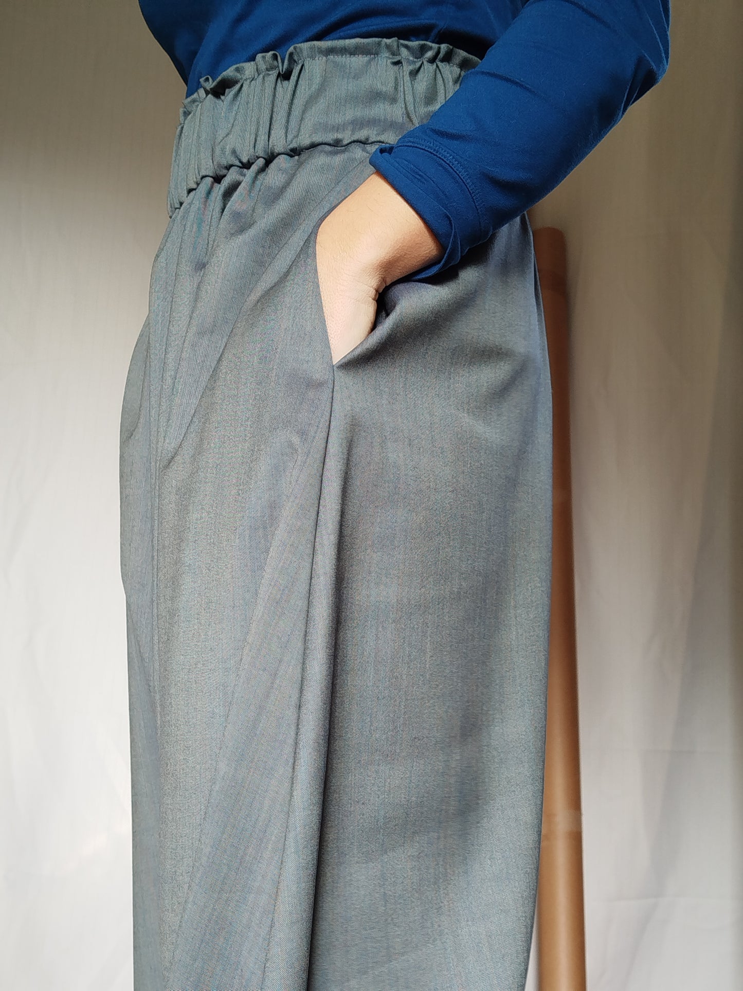 Pantalone harem cavallo basso