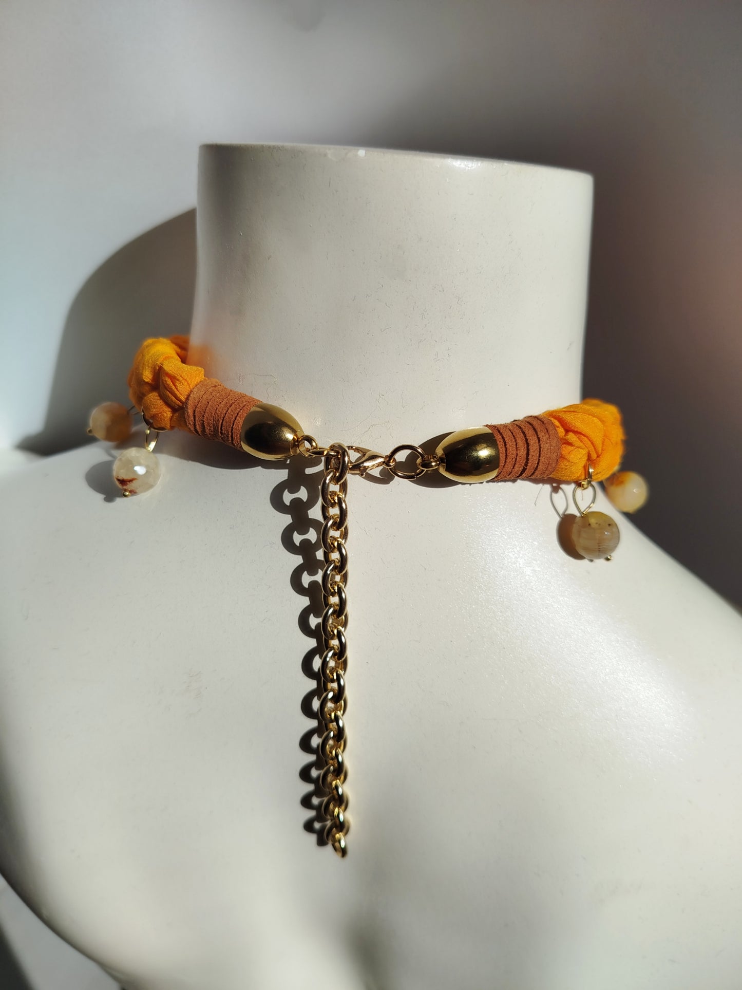 Agata Orange Choker
