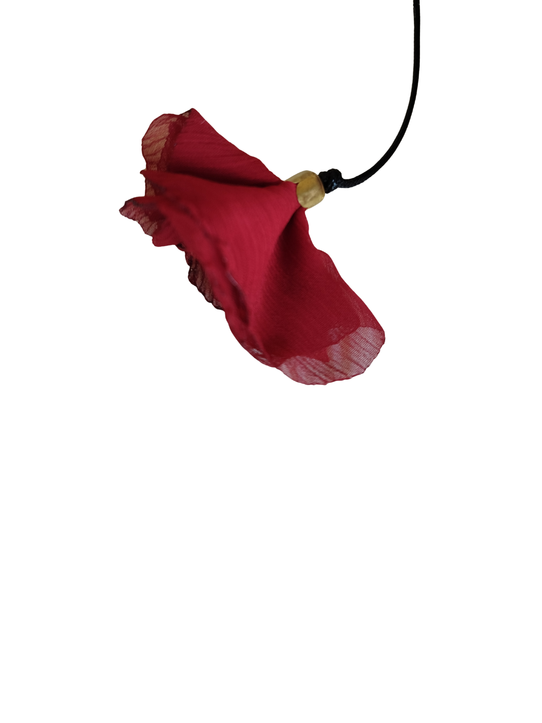 Collana componibile con fiori rosso