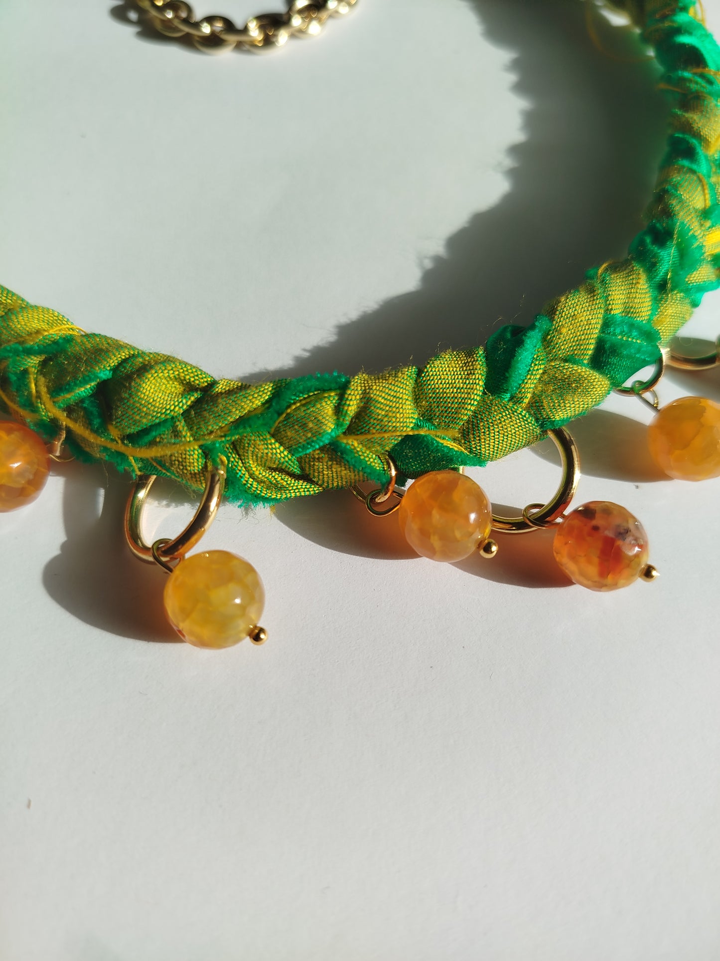 Agata Green Choker
