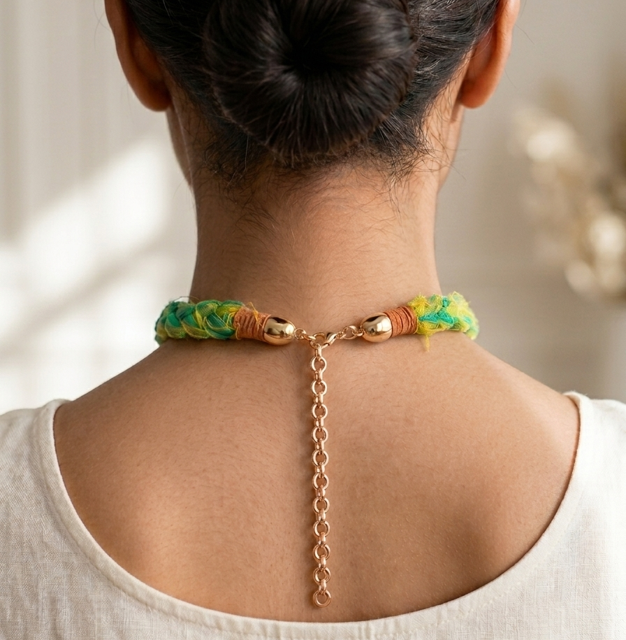Agata Green Choker