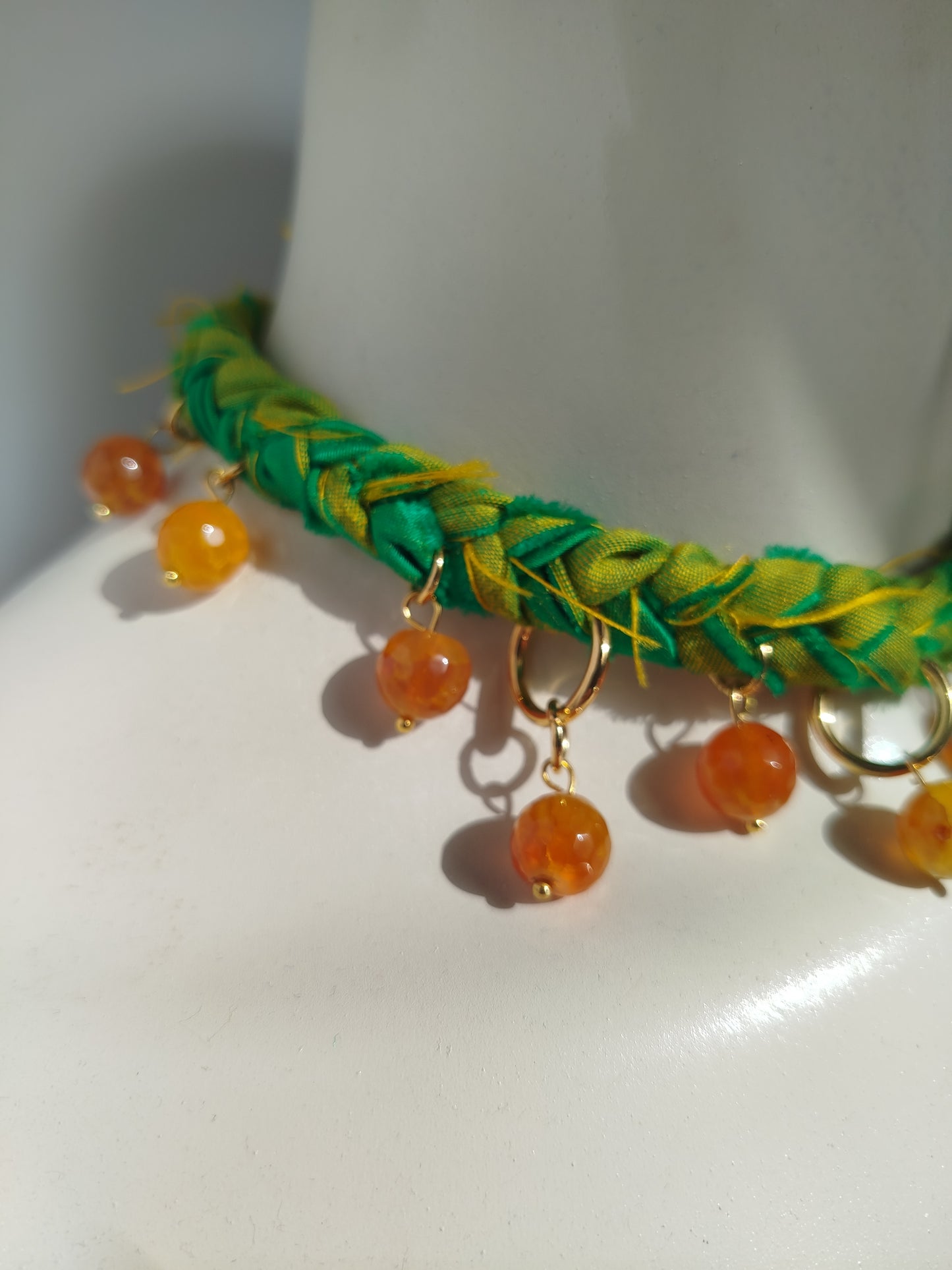Agata Green Choker